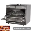 Four barbecue inox  charbon professionnel GN1/1 + GN2/4 75Kg/h DIAMOND