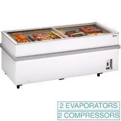 Conglateur portes coulissantes vitres 1032 Litres DIAMOND VT250E/N-R2