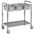 Chariot de service inox 1 niveau 3xGN1/1 Longueur 1120mm DIAMOND - CP2/311