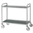 Chariot de service inox 2 niveaux Longueur 800mm DIAMOND - CR2/80B