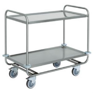 Chariot de service inox 2 niveaux Longueur 1090mm DIAMOND - CS2/100S