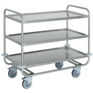 Chariot de service inox 3 niveaux Longueur 1090mm DIAMOND - CS3/100S CS3/100S