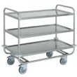 Chariot de service inox 3 niveaux Longueur 1090mm DIAMOND - CS3/100S