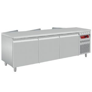 Table rfrigre traversante 2x3 portes profondeur 820 DIAMOND - DT249/33-R2