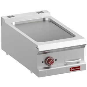 Plancha professionnelle lectrique lisse en fonte 1 zone DIAMOND profondeur 700mm E7/PL4T-N