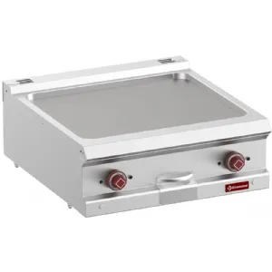 Plancha professionnelle lectrique lisse en fonte 2 zones DIAMOND profondeur 700mm E7/PL7T-N