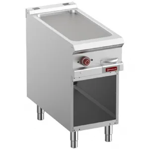 Plancha professionnelle lectrique lisse en fonte 1 zone sur baie libre DIAMOND profondeur 900mm E9/PLA4-N