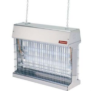 Exterminateur d'insectes suspendu en inox - 2 tubes fluorescents DIAMOND - EI306-PX