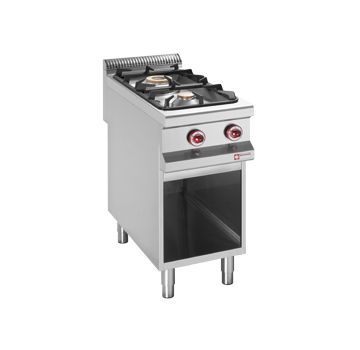 Fourneau 2 feux vifs sur placard ouvert gamme 900 DIAMOND