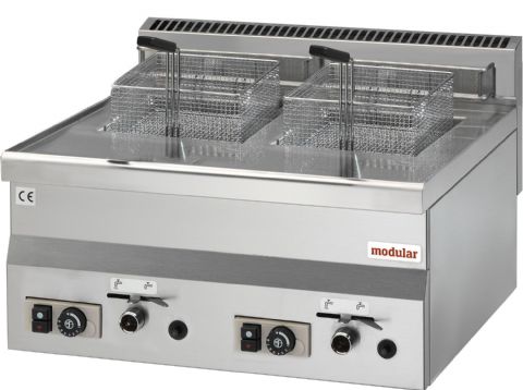 Friteuse professionnelle gaz 2x8 Litres à poser MODULAR Friteuse professionnelle gaz 2x8 Litres à poser MODULAR