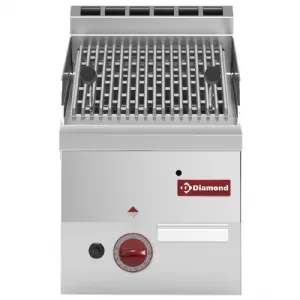 Grill charcoal pierres de lave simple DIAMOND profondeur 600mm G60/GPL3T-N