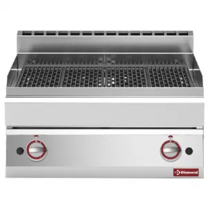 Grill vapeur � gaz double DIAMOND profondeur 650mm G65/GGF7T-N