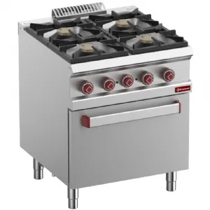 Fourneau 4 feux vifs sur four lectrique GN1/1 DIAMOND G7/4BFEV7-N