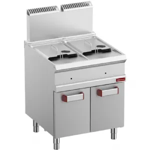Friteuse professionnelle gaz 2x14 litres sur placard DIAMOND G7/F28A7-N