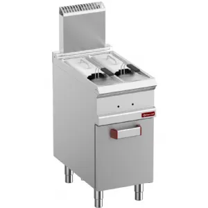 Friteuse professionnelle gaz 2x7 litres sur placard DIAMOND G7/F2V7A4-N