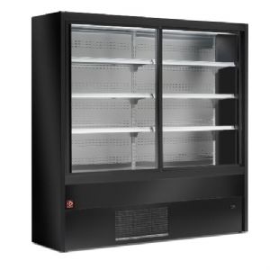 Vitrine rfrigre verticale noire portes coulissantes longueur 1000mm DIAMOND - PADOVA LINE