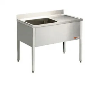 Plonge inox 1 bac gouttoir  droite 1400x700mm DIAMOND - L1410D-KD L1410D-KD