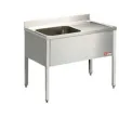 Plonge inox 1 bac gouttoir  droite 1200x600mm DIAMOND - L1210D/6-KD L1210D/6-KD