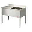 Plonge inox 1 bac gouttoir  gauche 1200x600mm DIAMOND - L1210S/6-KD L1210S/6-KD