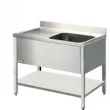 Plonge inox 1 bac avec gouttoir  gauche 1400x700mm DIAMOND - L1411S L1411S