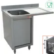 Plonge inox sur meuble 1 bac avec gouttoir  droite 1400x700mm DIAMOND - L1411VD-AS L1411VD-AS