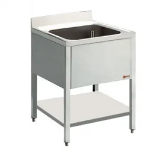 Plonge inox 1 bac sans gouttoir 700x700mm DIAMOND - L711 L711