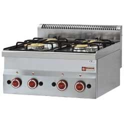 4 feux vifs gaz DIAMOND profondeur 600mm