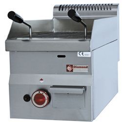 Grill charcoal pierres de lave simple DIAMOND profondeur 600mm