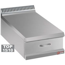Plan de travail neutre largueur 400mm avec tiroir DIAMOND profondeur 700mm