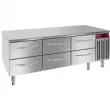 Soubassement rfrigr 6 x 1/2 tiroirs GN1/1 longueur 1600mm DIAMOND