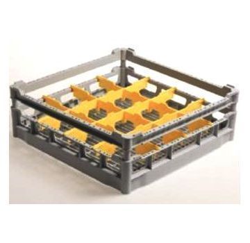 Panier carr 500x500mm avec sparateur  verres Diamond