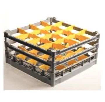 Panier carr 500x500mm avec sparateur  verres Diamond