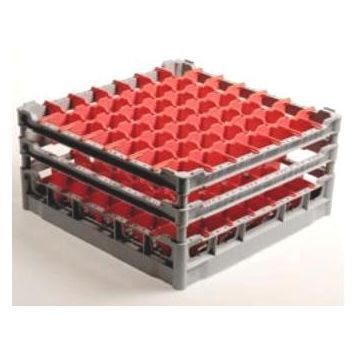 Panier carr 500x500mm avec sparateur  verres Diamond