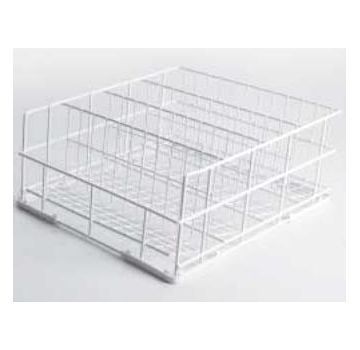 Panier carr 400x400mm avec 4 ranges  verres Diamond