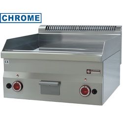 Plancha professionnelle gaz lisse 2 zones DIAMOND profondeur 600mm