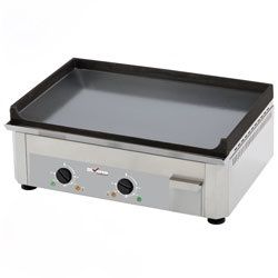 Plancha professionnelle lectrique lisse 2 zones DIVERSO by Diamond