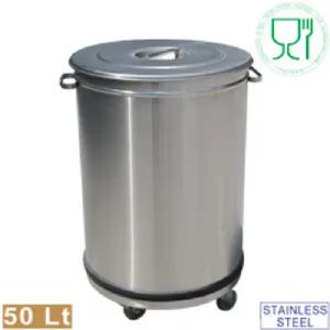 Poubelle avec couvercle sur roues 50 litres DIAMOND -  PCR/50B PCR/50B