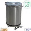 Poubelle avec couvercle  pdale 95 litres DIAMOND -  PCRA/105B