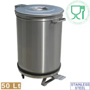 Poubelle avec couvercle  pdale 50 litres DIAMOND -  PCRA/50B PCRA/50B