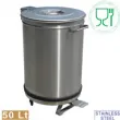 Poubelle avec couvercle  pdale 50 litres DIAMOND -  PCRA/50B