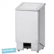 Poubelle inox  pdale couvercle avec vrin 60 litres DIAMOND - PPX-60