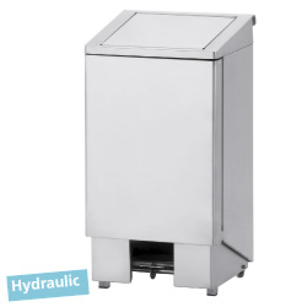 Poubelle Cylindrique à Déchets Inox 100 Litres Ouverture à Pédale