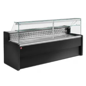 Vitrine rfrigre horizontale HILL PLUS noire longueur 2000mm DIAMOND RO20/B5-R2