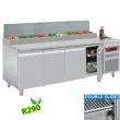 Table réfrigérée de préparation 4 portes avec structure réfrigérée inox DIAMOND DTS-10/R2
