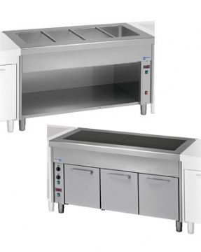 Meubles chauffants pour Self-service modulaire profondeur 800 DIAMOND