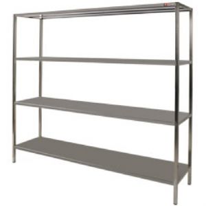 Etagre inox de rangement 4 niveaux Longueur 1200 DIAMOND - SR1244