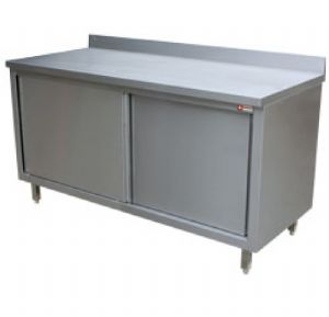 Meuble inox portes coulissantes 1000x600mm DIAMOND - TA106A/B