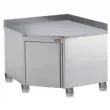 Meuble inox d'angle avec dosseret 1000x1000mm DIAMOND - TAN100A/M