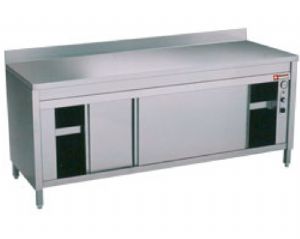 Meuble chauffant inox 1400x600mm DIAMOND - TE146A/M