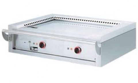 Plancha professionnelle Teppanyaki gaz 2 zones  poser DIAMOND